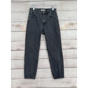 We the Free People Tapered Leg Jeans Womens 27 Black Medium Fade Denim